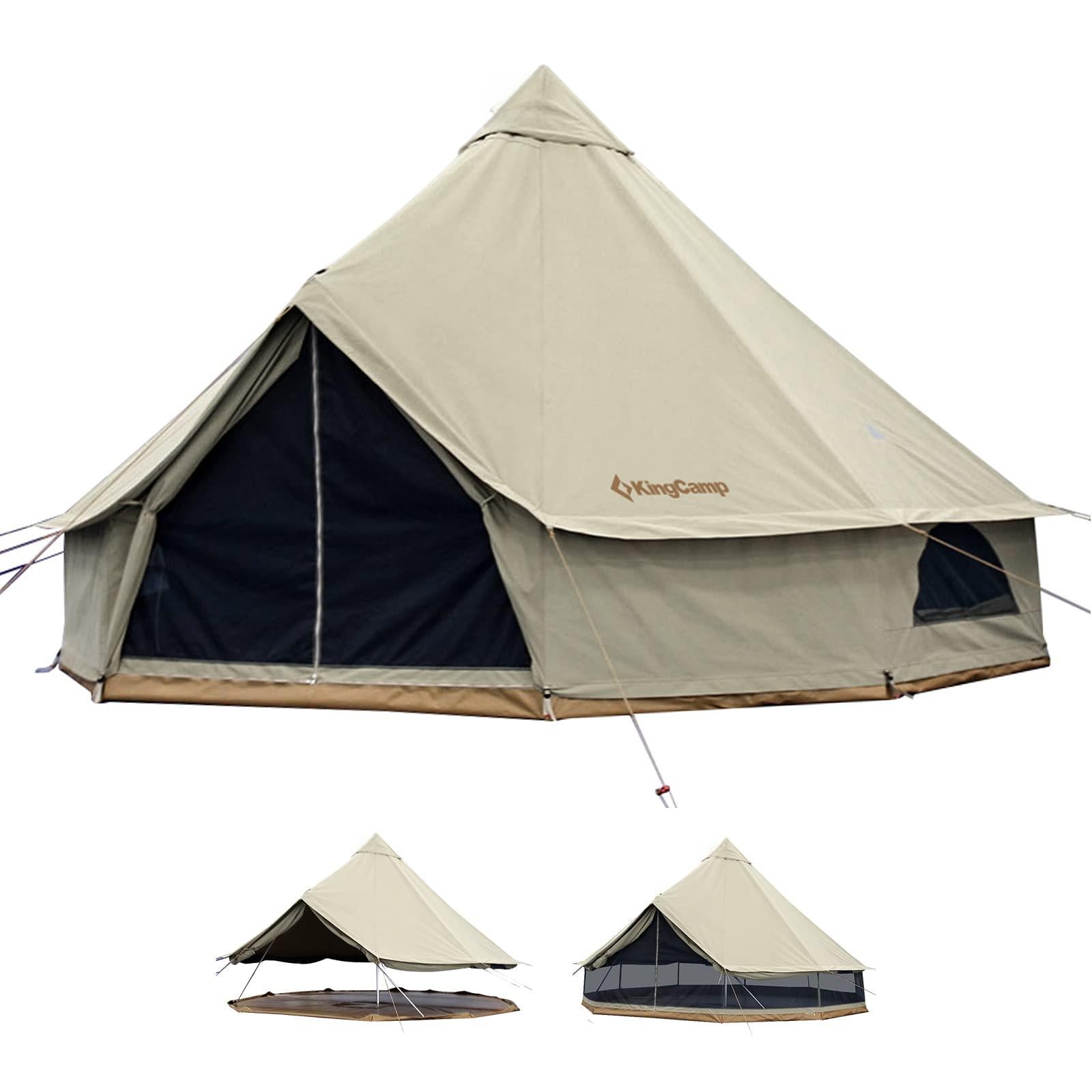 Khan 8 Person 4-Season Glamping Bell Camping Tent