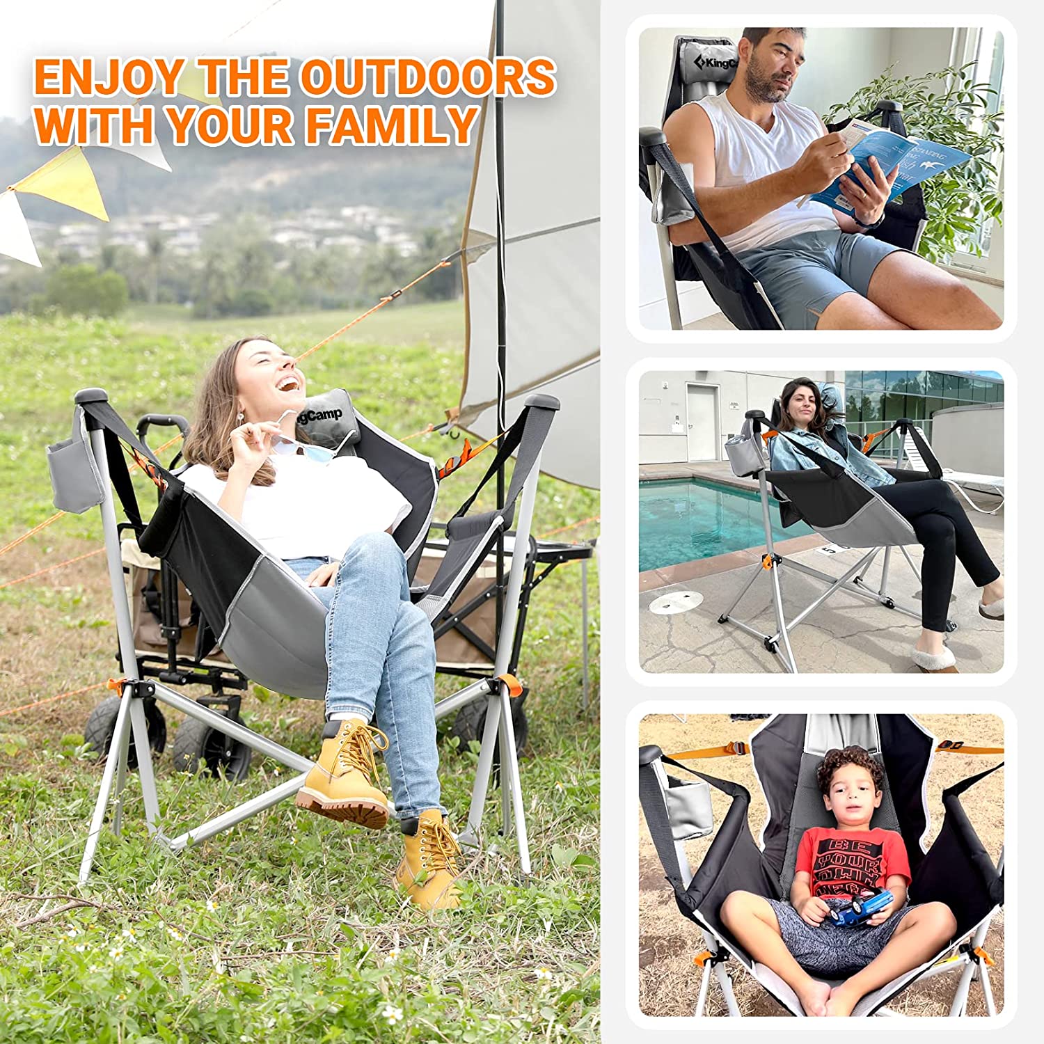 Outdoor folding camp discount chairs