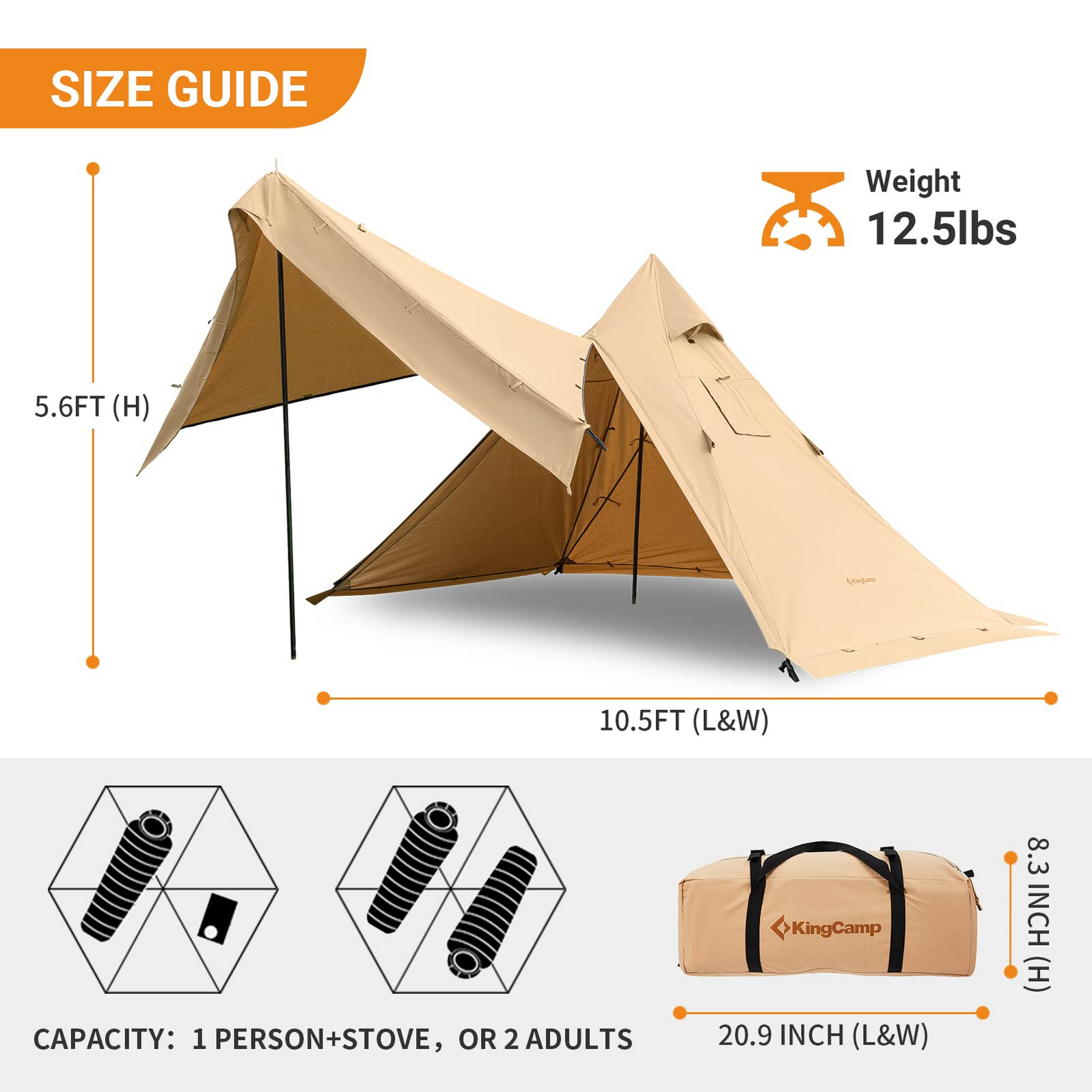 ANIZO S 320 Tipi Hot Tent