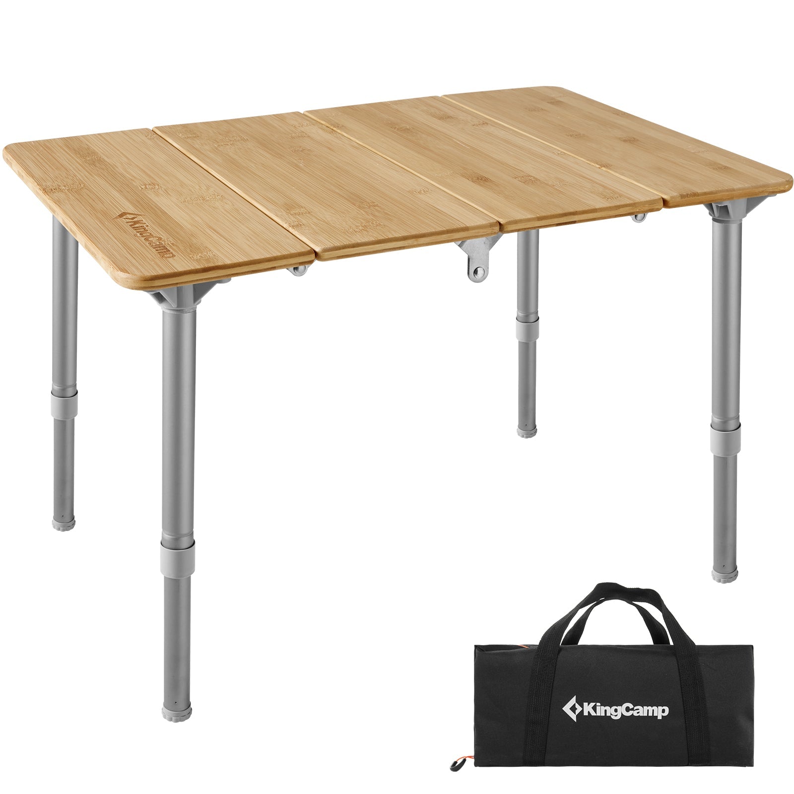Now Buy KingCamp Bamboo Folding Adjustable Height Tables – KingCamp Outdoors