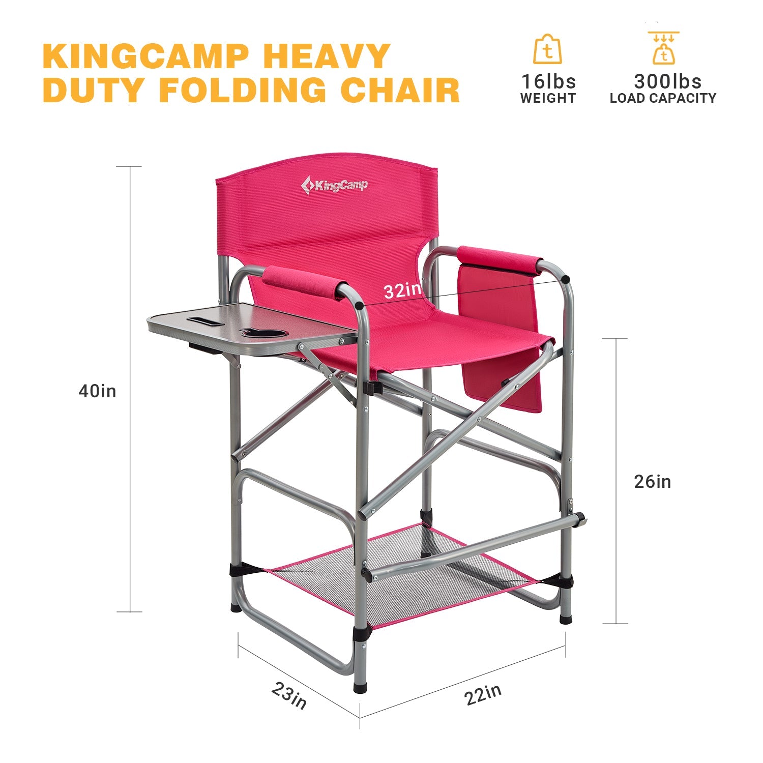 Extra Tall Bar Height Director Chair