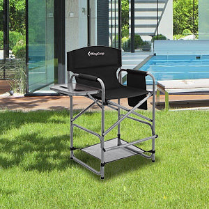 KingCamp Tall offers Directors Chair Heavy Duty Bar Height